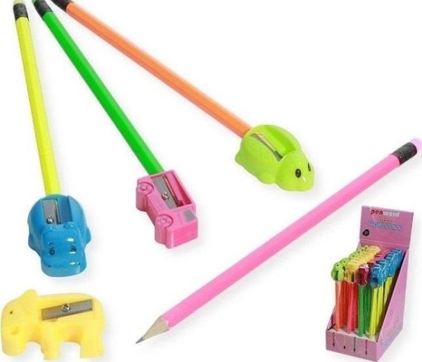 Pencil Sharpener And Eraser (36Pcs)