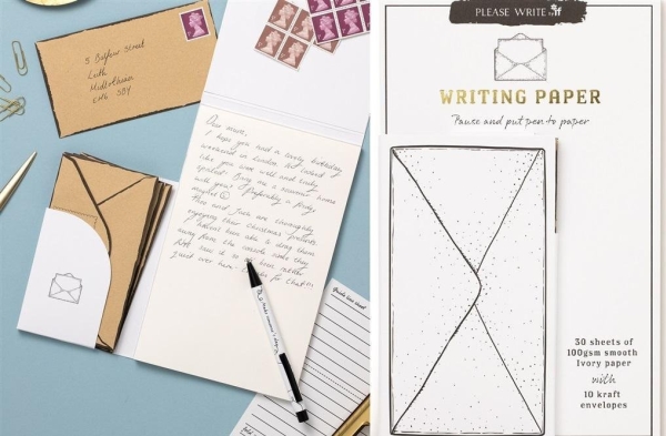 Please Write - Kirjoitustarvikkeet 30 arkkia + 10 kirjekuorta