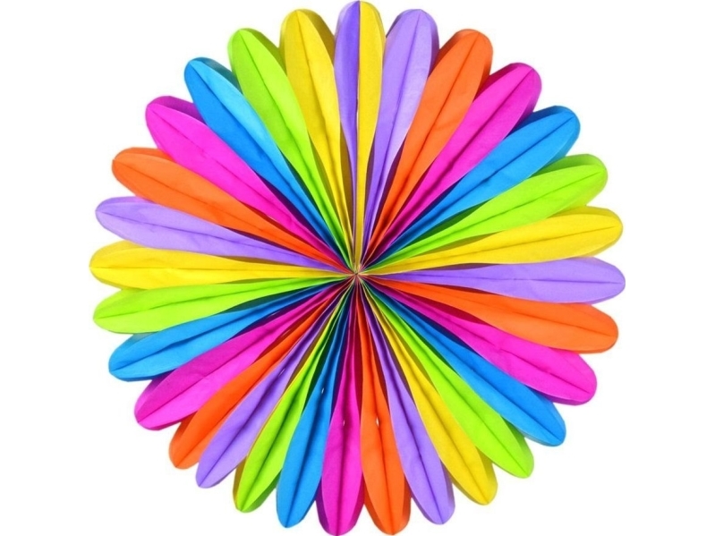 Mehrfarbige Regenbogen-Rosette