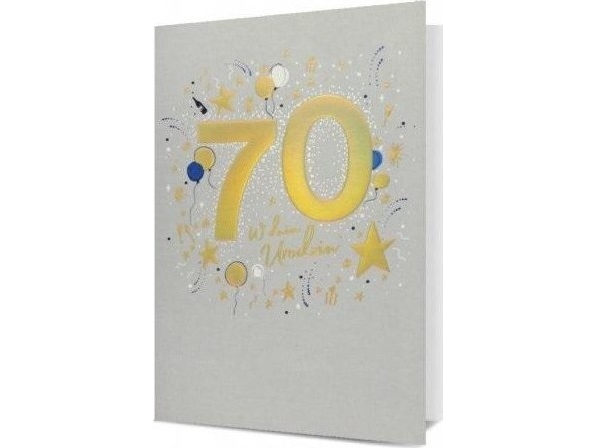 B6 Geburtstagskarte 70
