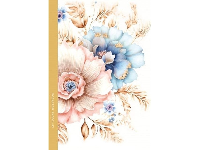 Notizblock 105X165/64K Check Flowers Fresh |