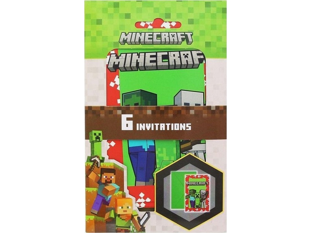 Minecraft invitationer | Skola & Hobby - Festdekorera - Presentinslagning | GameStuff