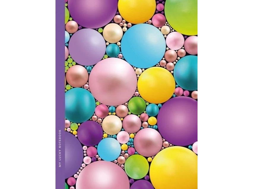 Notebook 145X197/64K Karo Farbige Kugeln Fresh |