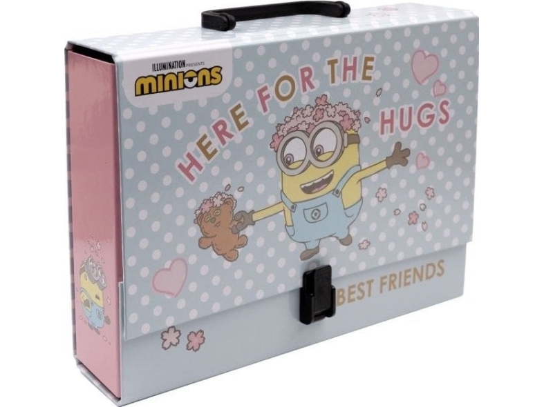 PORTFÖLJ MED HANDTAG - RESVÄSKA / MINIONER | Utomhus - Väskor & Resväskor - Dokumentväskor | GameStuff
