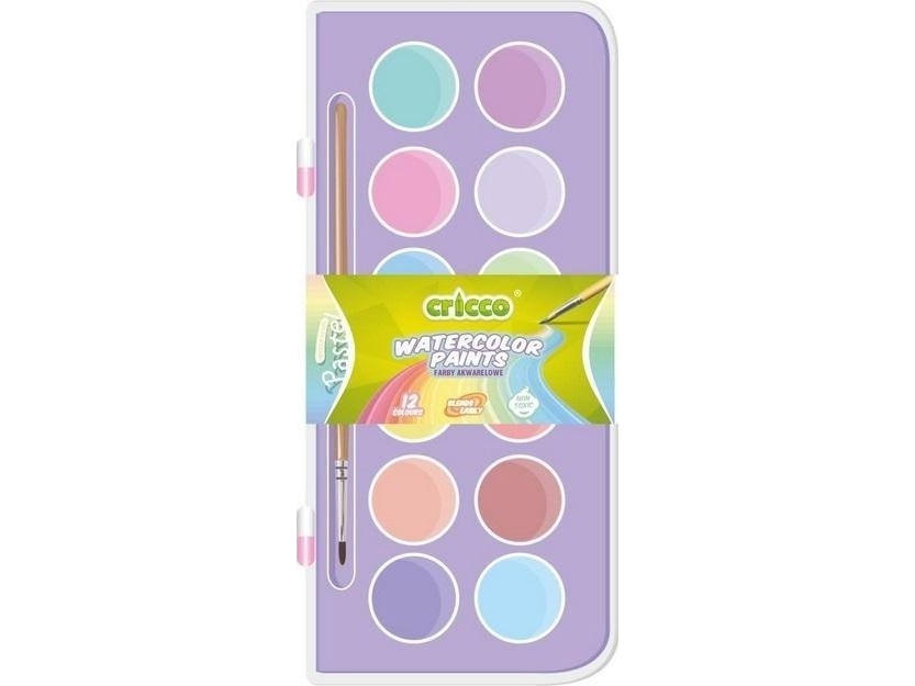 Cricco Akvarelfarver Pastel 12 Farver