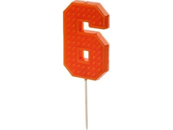 Födelsedagsljus 6 röd 6cm | Skola & Hobby - Festdekorera - Tårtljus | GameStuff