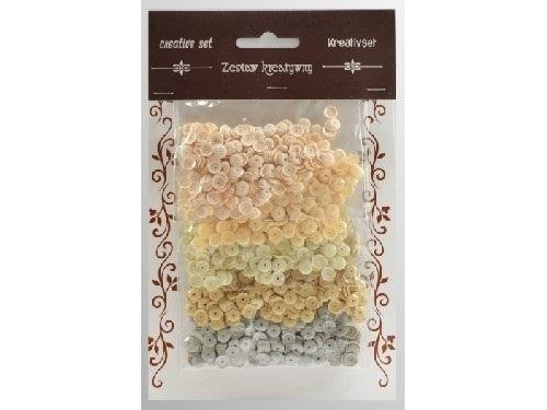 Creme Pailletter Sæt 6Mm 30G