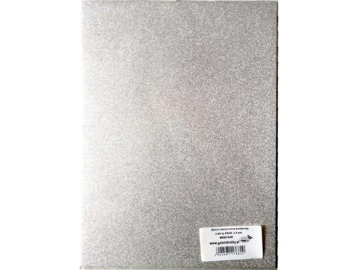 MFP paper kartong glitter dubbelsidig silver 23x33 cm 5 ark | Skola & Hobby - Skolböcker & kalkylblad - Specialpapper | GameStuff