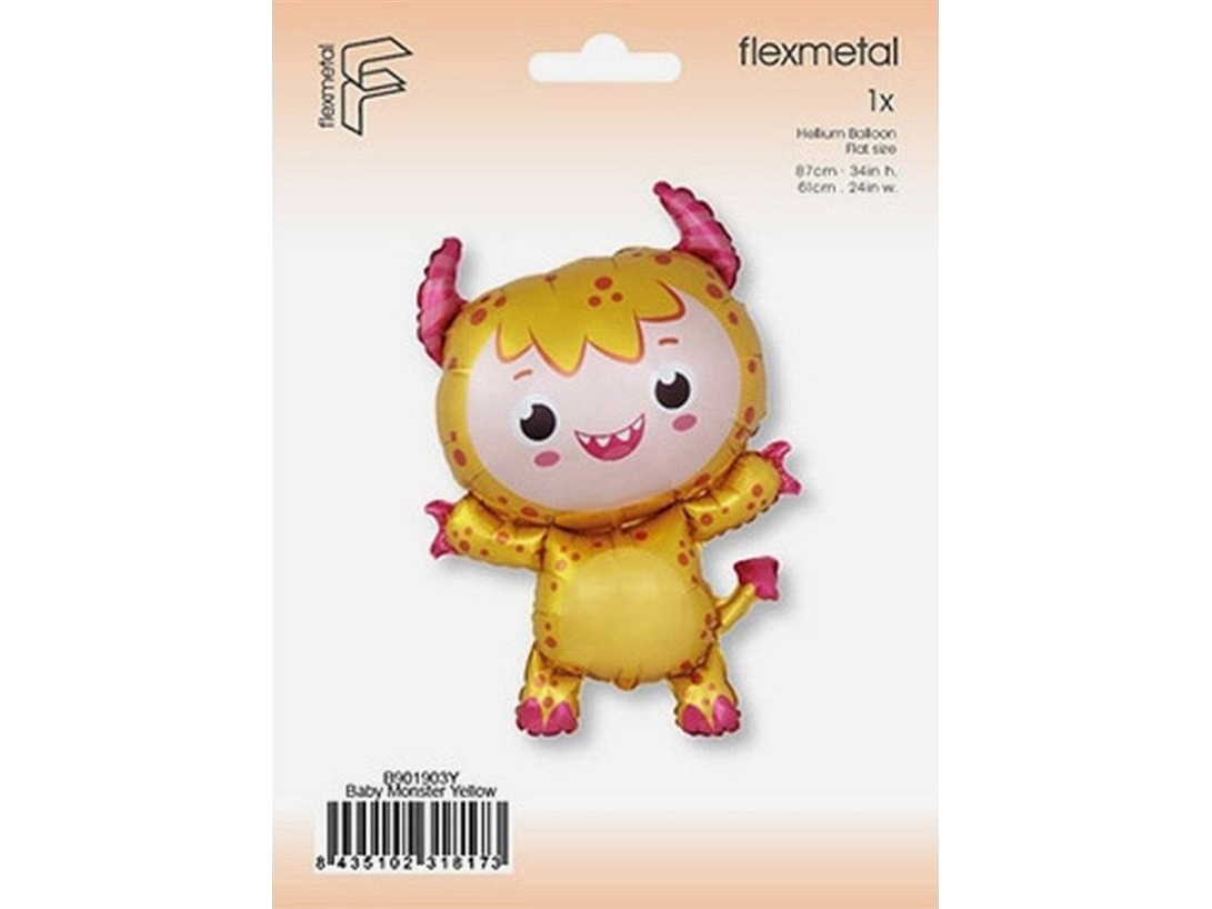 Folienballon Kleines Gelbes Monster 86Cm