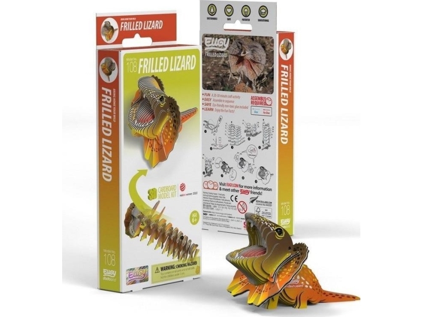 Eugy's Halsband-Agama-Eidechse - Öko-Puzzle