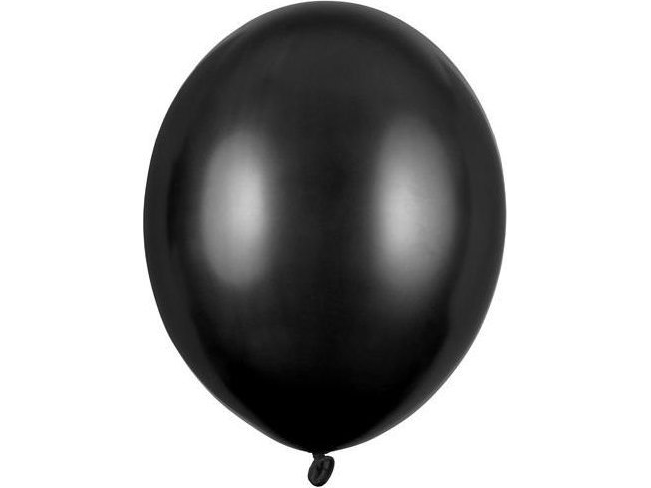 Ballonger stark metallisk svart 30 cm 50 st | N - A | GameStuff