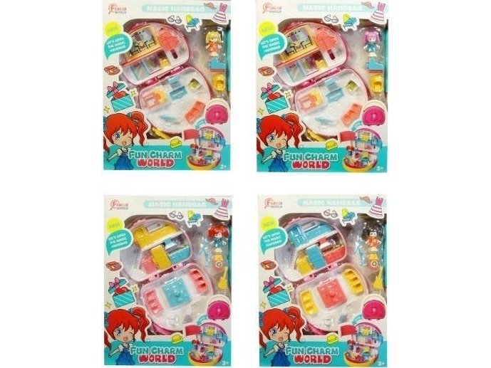 Mini-dukkehus i en taske MIX