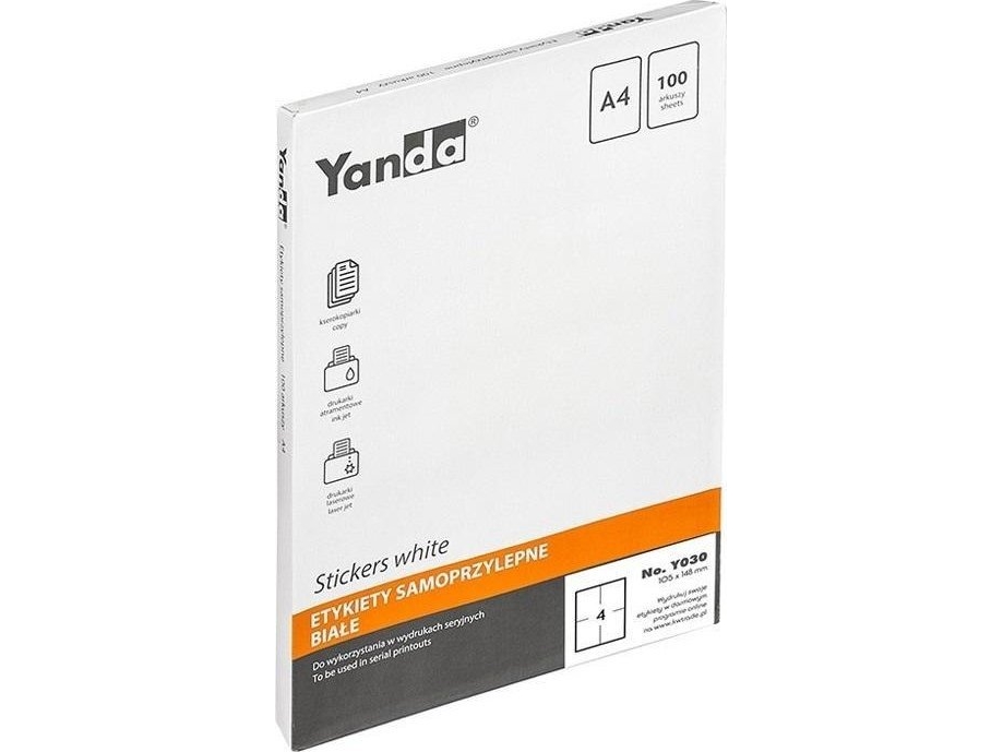 YANDA selvklæbende etiketter NO.Y030 YANDA
