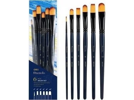 Finenolo Harte Nylonbürste Satz 6Pcs Deli