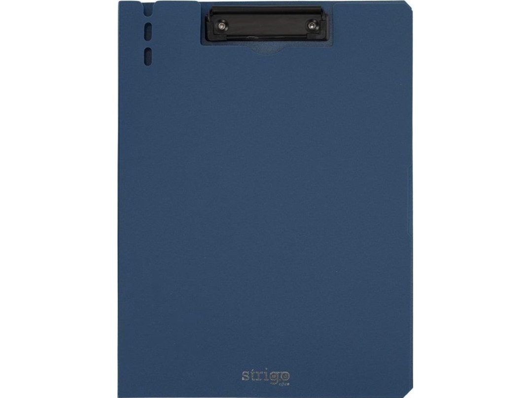 A4-Tafel Mit Clip Oben Blau Strigo