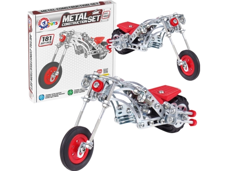 Technok Konstruktiv Metall Fällbar Motorcykel Konstruktör Motorcykel | Leksaker - Konstruktions leksaker - Plastik konstruktion | GameStuff