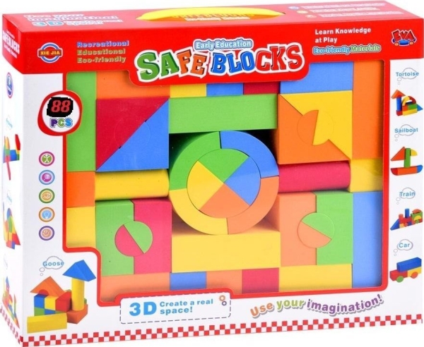 Foam Blocks 88Pcs