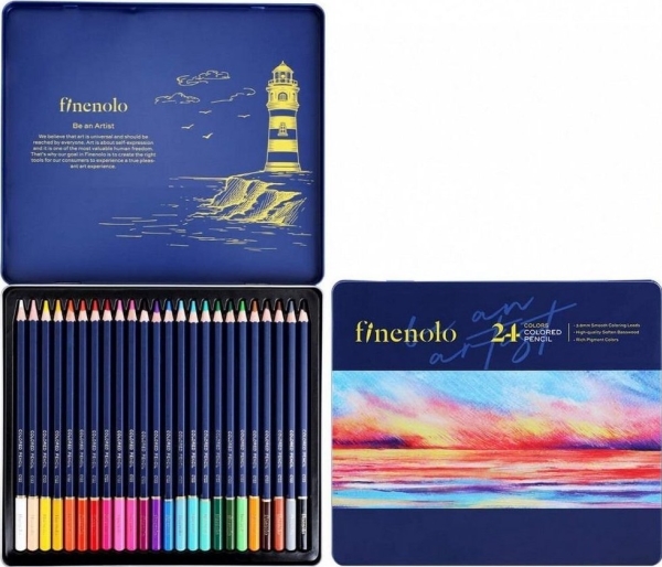 Finenolo lyijykynät 24 väriä DELI