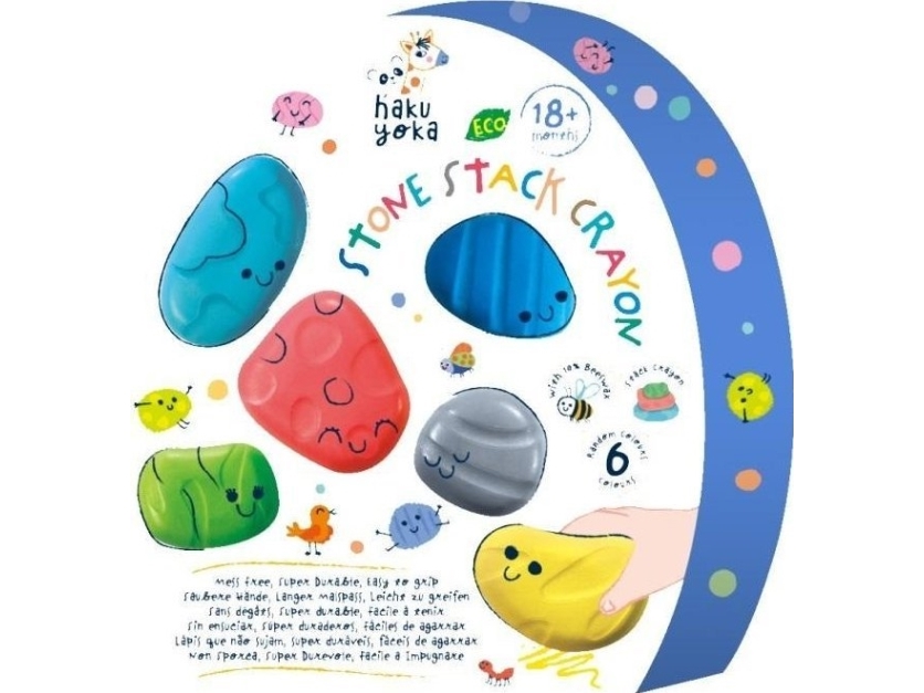 Crayons - Stones | Skola & Hobby - Solida färger - Färgkritonger för skolanvändning | GameStuff