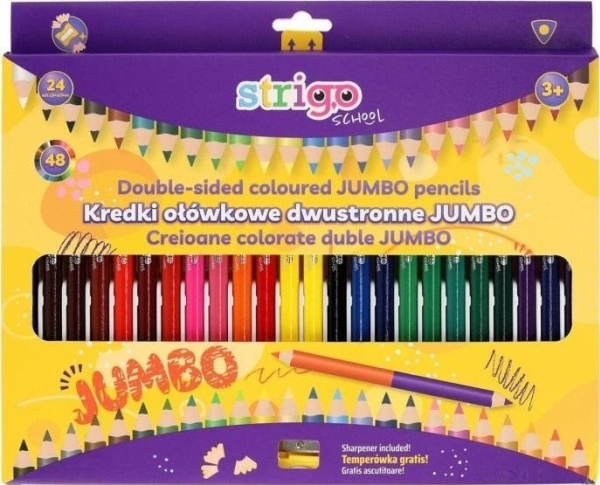 Jumbo Dreieckige Bleistifte 24Stück Strigo