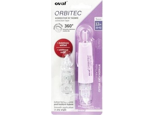 Oval Orbitec korrektionsrulle 5mmx6m + patron