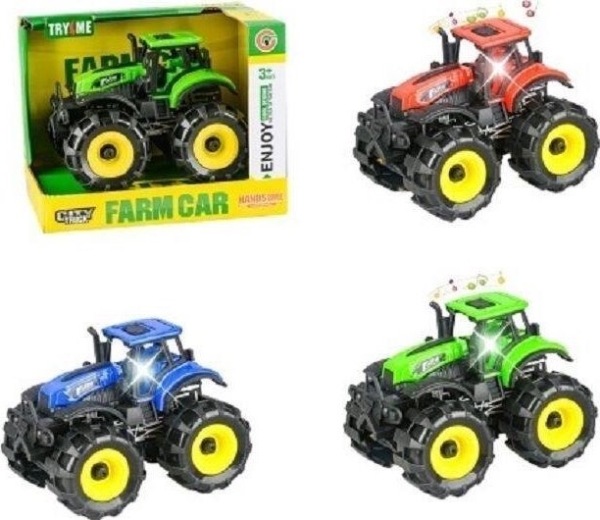 Tractor With Light And Sound 14.5Cm Mix