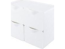 4-Kammer-Schreibtisch-Organizer Weiß