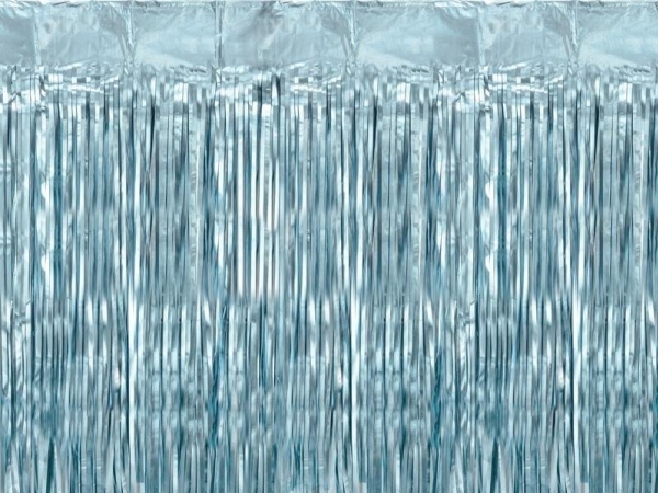 Mattblauer Folienvorhang, 100 X 200 Cm