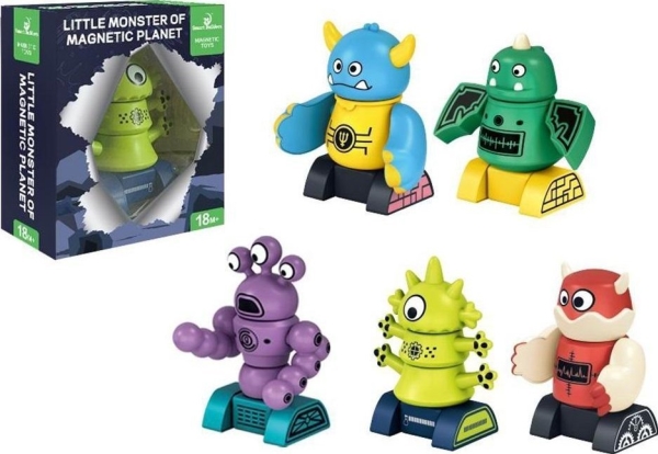 Magnetische Monsterfiguren Mischen