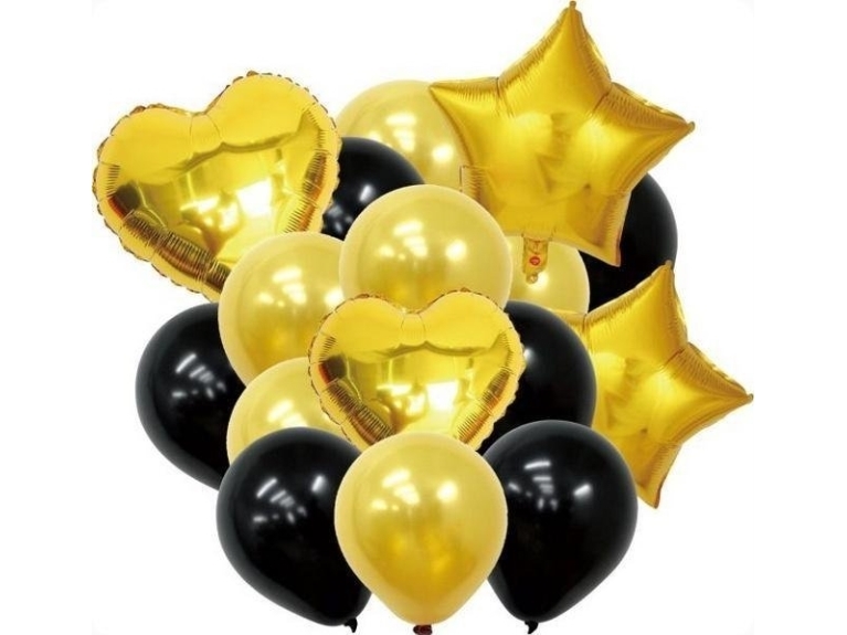 Satz Luftballons Sterne 17El