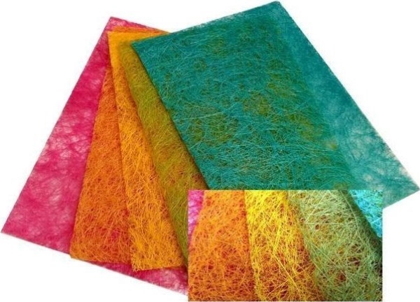 Sisalark 22x33 cm 5 stk. pastel