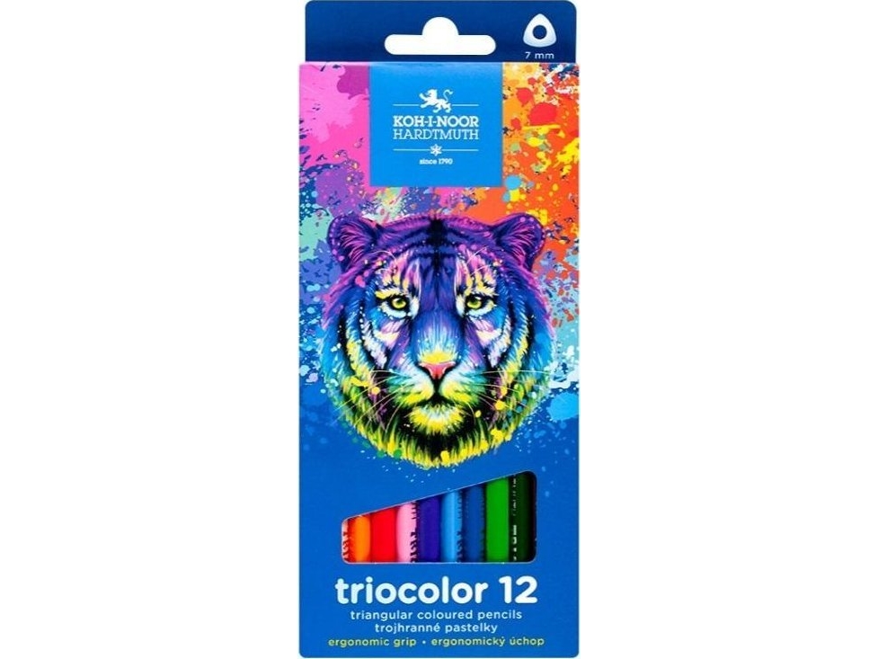 Triocolor Tiger-Farveblyanter 12 Farver