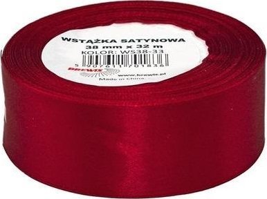 Maroon satinbånd 38 mm x 32 m