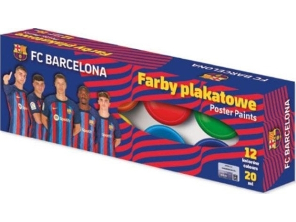 Plakatfarver ASTRA FC Barcelona 12 farver x 20 ml