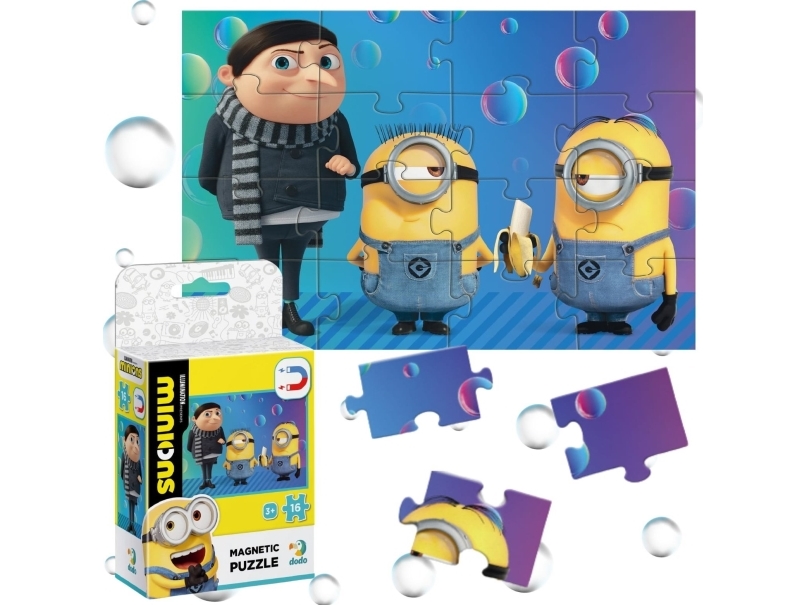 Dodo Magnetic Puzzles "Minions" Cute And Colour Puddle 16 Elements
