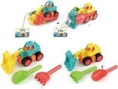 Sandsæt med gravemaskineblanding