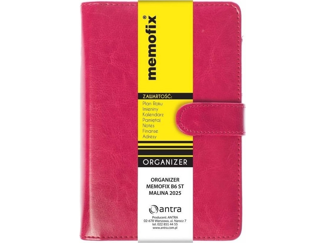 Memofix B6 St Organiser Hindbær