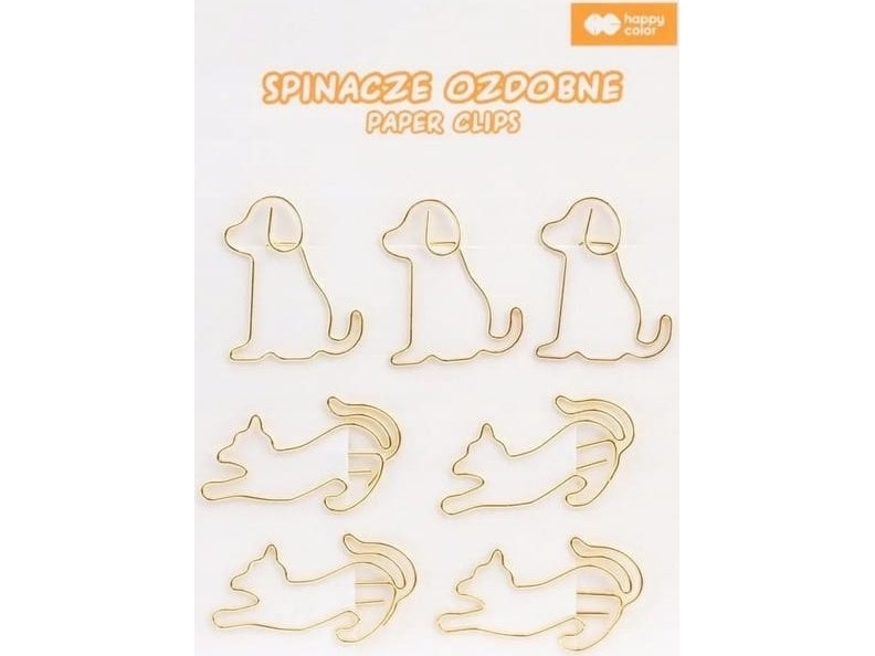 Cat &Amp Dog 7Pc Decorative Clips Happy Color