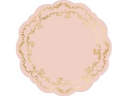 Lautastyynyt likainen vaaleanpunainen 35cm 6kpl