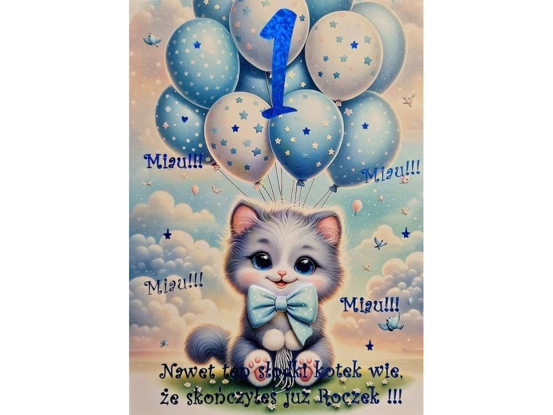 Karte Geburtstagskind Katze 3K