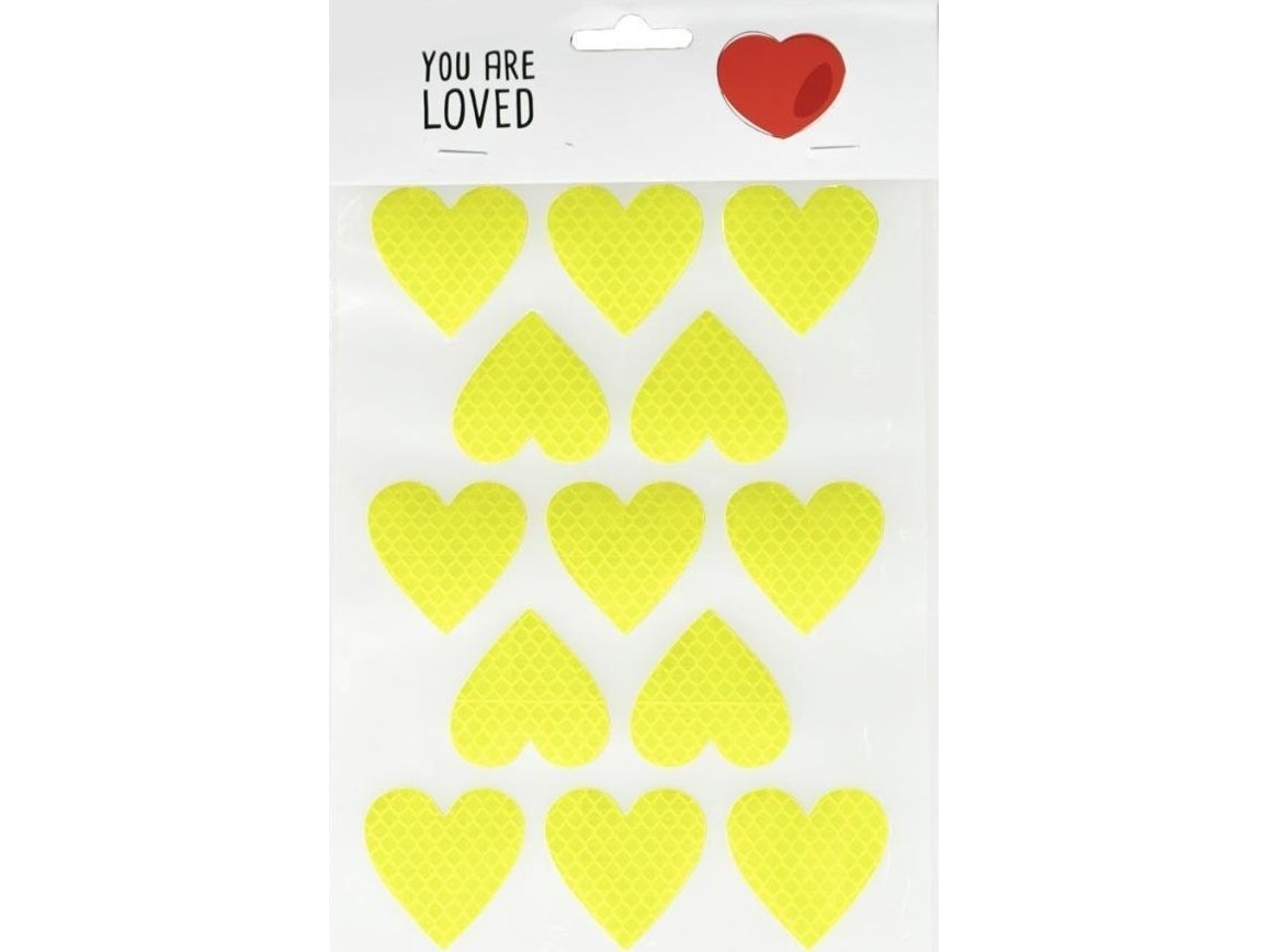 Reflekterande hjärtklistermärken | Cykling - Cykelutrustning - Reflexer | GameStuff