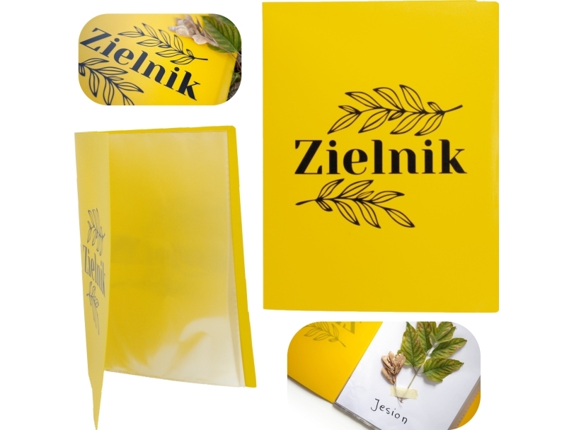 Herbarium A4 Pp 20 Blatt Gelb Bedruckt