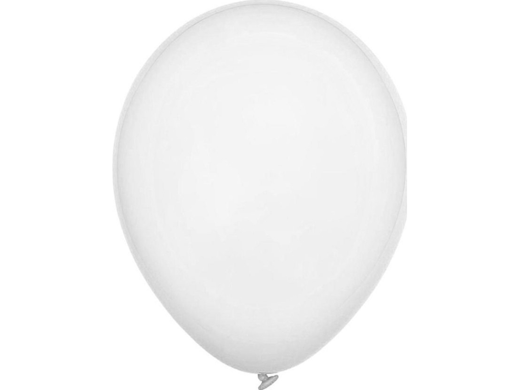 Decomex pastellvita ballonger 100 st. | Skola & Hobby - Festdekorera - Ballonger | GameStuff