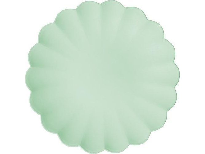 Rubbermaid engangstallerkener i plastik salvie 22x22 cm (4 stk.)