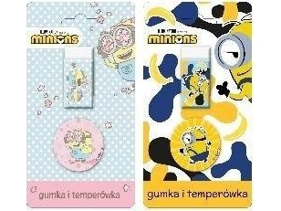 Beniamin suddgummi + skärpa i blister Minionki | Skrivredskap - Skrivtillbehör - Pennvässare | GameStuff