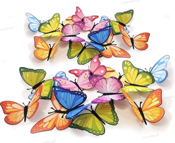 Spring Ornaments 3D Butterflies