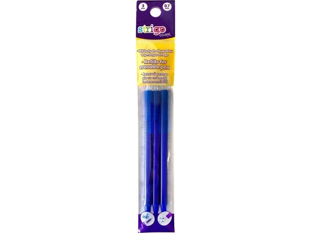 Eraser penna refiller 0,7mm 3st STRIGO | Skrivredskap - Blyertspennor & pencils - Stift | GameStuff