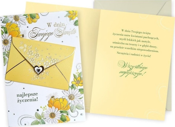 CARNET DK-1183 Allmänna önskningar blommor, kuvert | Skola & Hobby - Skolböcker & kalkylblad - Lösa ark och block | GameStuff