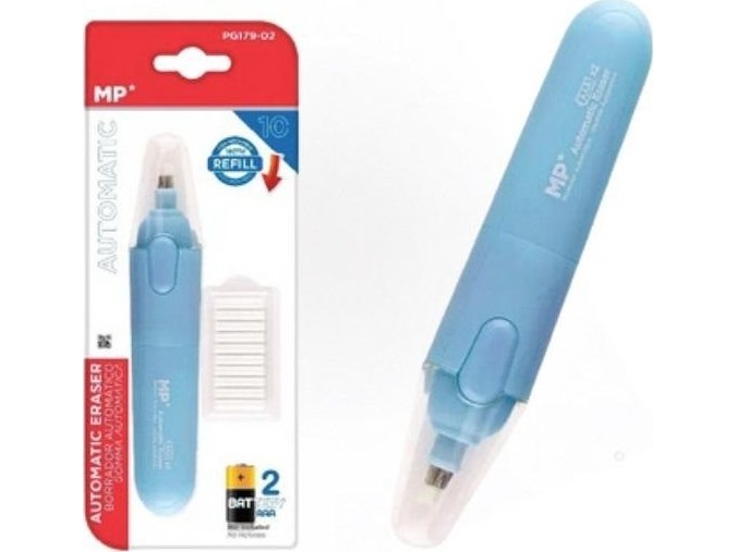 Viskelæder i en batteridrevet pen