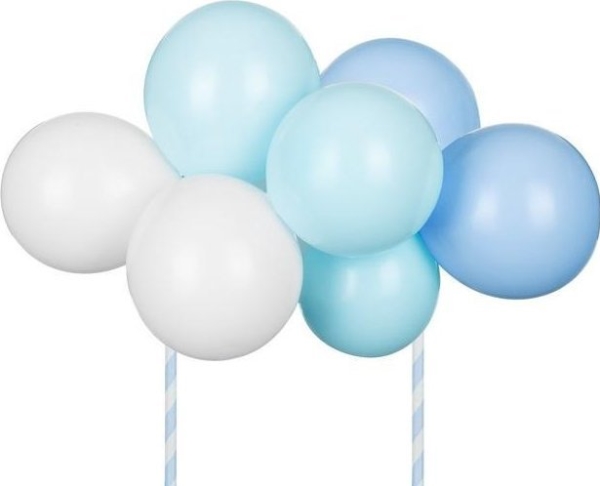 Ballon-Tortenaufleger Blau 29Cm